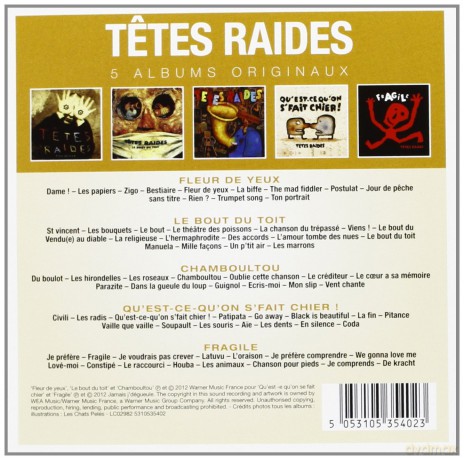 Tetes Raides: Original Album Series [5CD]