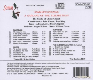 The Clerks Of Christ Church: A Garland Of The Elizabethan [CD]