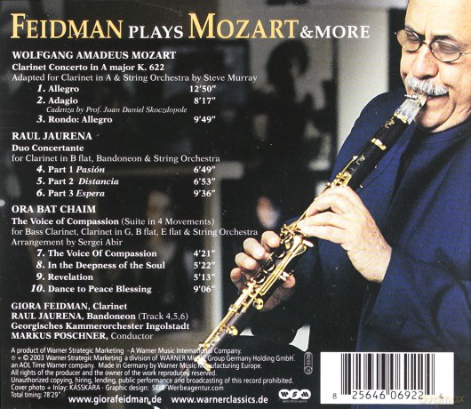 Giora Feidman: Feidman Plays Mozart&More [CD]