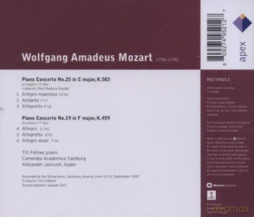 Till Fellner/A. Janiczek/Camer: Mozart: Klavierkonzerte Nr.19+25 [CD]