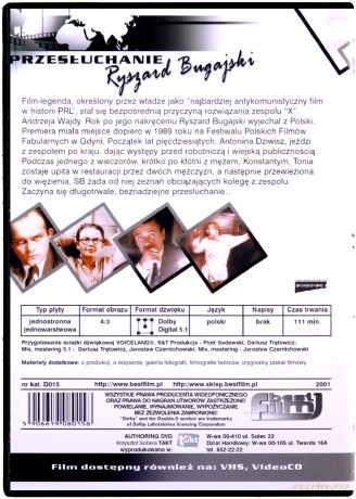 Przesłuchanie [DVD]
