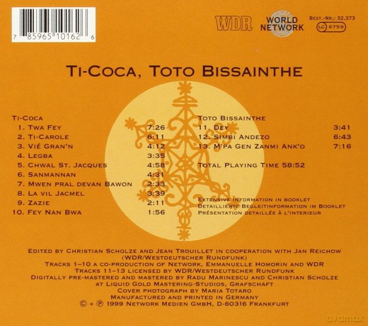 Toto Bissainthe Ti-Coca: Haiti [2CD]