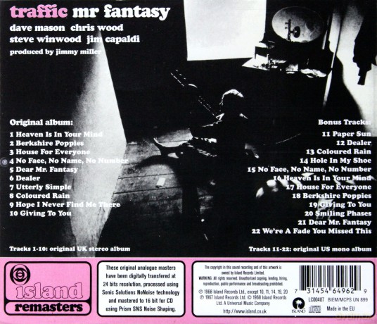 Traffic: Mr Fantasy [CD]