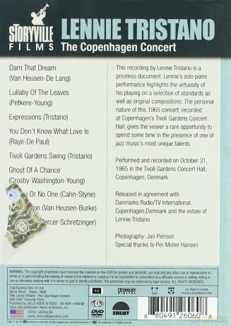 Tristano Lennie: Copenhagen Concert [DVD]