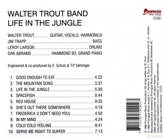 Trout Band Walter: Life In The Jungle [CD]