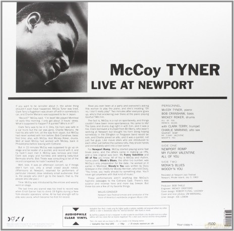 Tyner Mccoy: Live At Newport [Winyl]