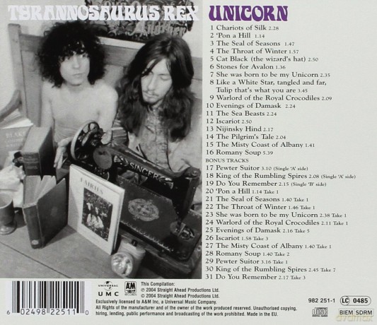Tyrannosaurus Rex: Unicorn [CD]