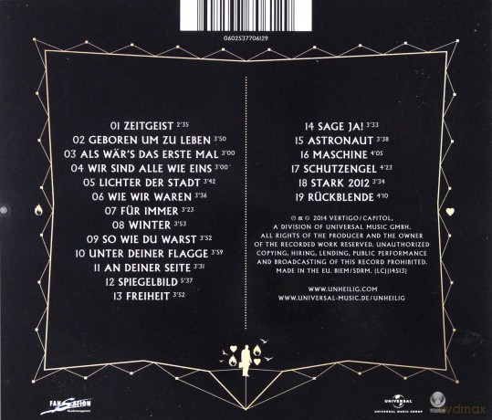 Unheilig: Alles Hat Seine Zeit - Best Of Unheilig 1999-2014 [CD]
