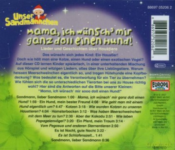 Unser Sandmaennchen: Mama Ich Wuensch Mir Ganz Doll Einen Hund [CD]