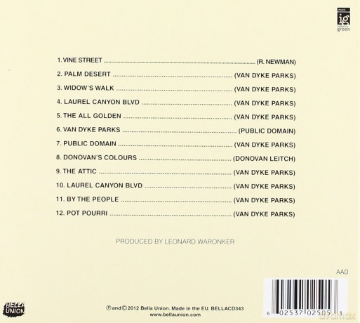 Van Dyke Parks: Song Cycle [CD]
