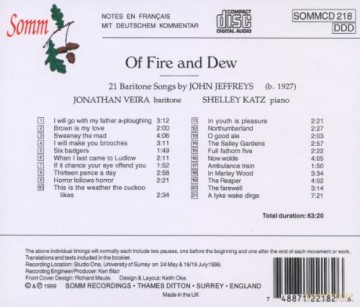 Veira-Katz: Of Fire And Dew [CD]