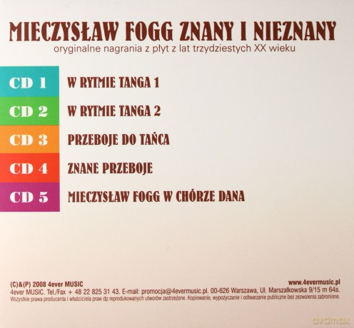 Mieczysław Fogg: Mieczysław Fogg znany i nieznany [5CD]