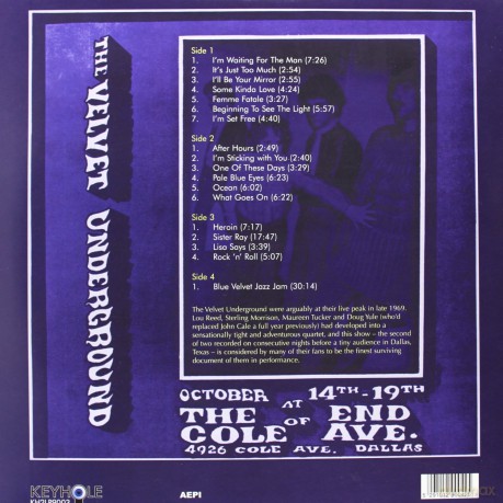 Velvet Underground: Live At End Of Cole Ave - The Second Night [2xWinyl]