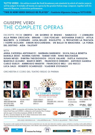 Verdi Giuseppe: The Complete Operas - Tutto Verdi [DVD]