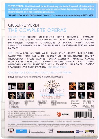 Verdi Giuseppe: The Complete Operas - Tutto Verdi [DVD]