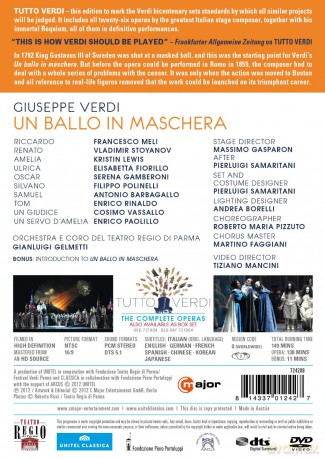 Verdi Giuseppe: Un Ballo In Maschera [DVD]
