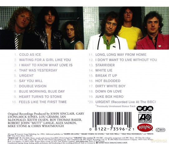 Foreigner: The Definitive [CD]