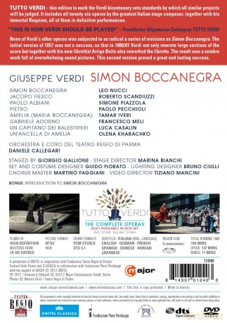 Verdi Giuseppe: Simon Boccanegra - Tutto Verdi [DVD]