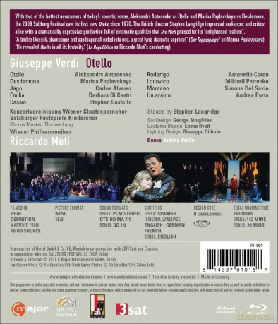 Verdi Giuseppe & Antonenko Aleksandrs & Mutis Ricardo & Wiener Philharmoniker: Otello [Blu-Ray]