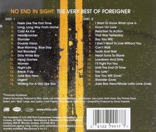 Foreigner: No End In Sight. The Very Best Of [2CD]