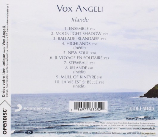 Vox Angeli: Irlande [CD]