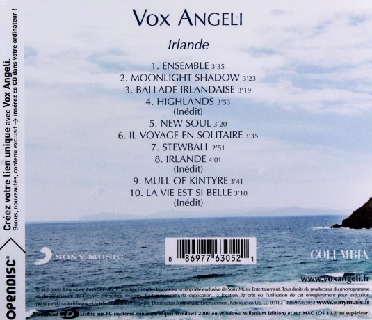 Vox Angeli: Irlande [CD]