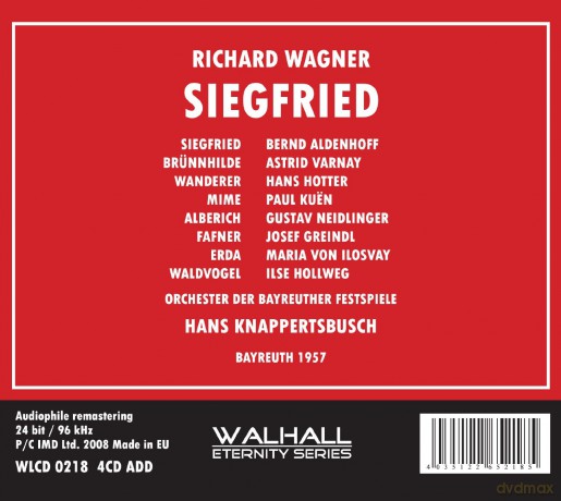 Wagner Richard: Siegfried - Bayreuth 1957 [4CD]