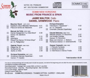 Walton-Grimwood: Music From France And Spain [CD]