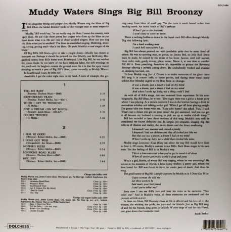 Waters Muddy: Muddy Waters Sings Big Bill Broonzy [Winyl]
