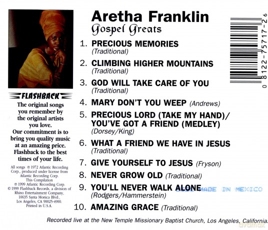 Aretha Franklin: Gospel Greats [CD]