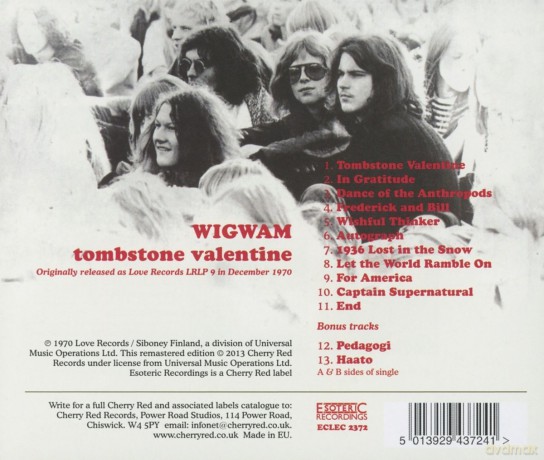 Wigwam: Tombstone Valentine [CD]