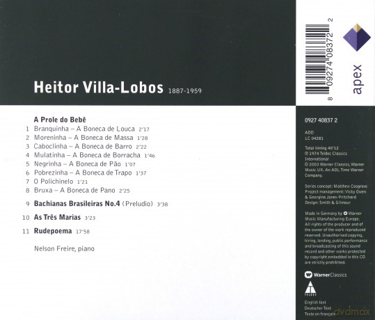 Nelson Freire: Villa-Lobos: Klavierwerke [CD]