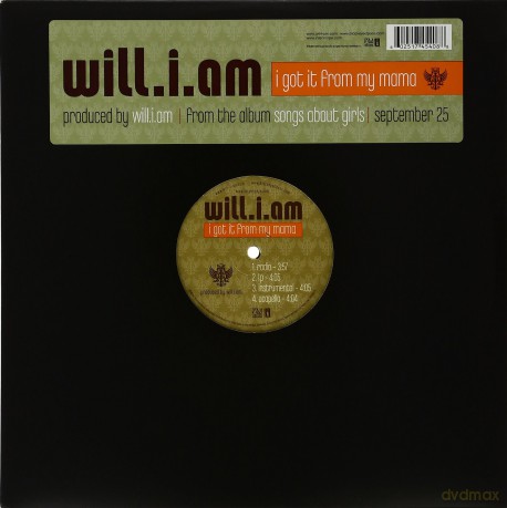 Will I Am: I Got It From My Mama [Winyl]