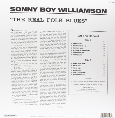 Williamson Sonny Boy: The Real Folk Blues [Winyl]