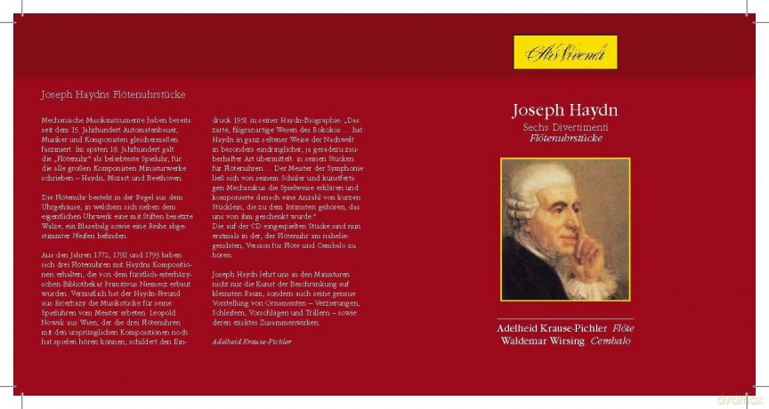 Wirsing Waldemar & Krause-Pichler Adelh: Joseph Haydn Sechs Divertimenti Flötenuh [CD]