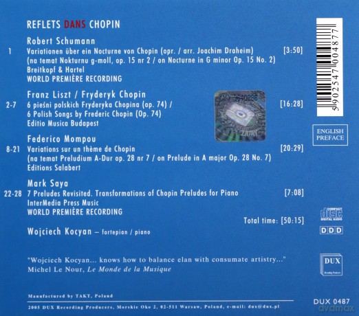 Wojciech Kocyan: Hommage A Chopin [CD]