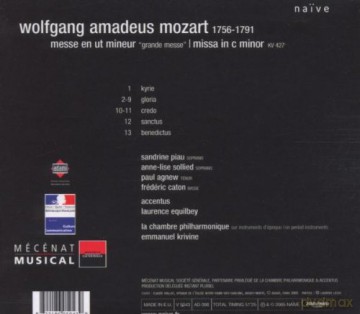 Wolfgang Amadeus Mozart: Messe Et Un Mineur - Missa In C Minor [CD]