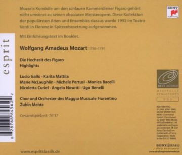 Wolfgang Amadeus Mozart: Hochzeit Des Figaro Highlights [CD]