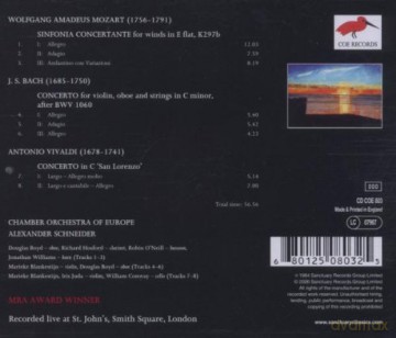 Wolfgang Amadeus Mozart: Mozart - Vivaldi - Bach [CD]