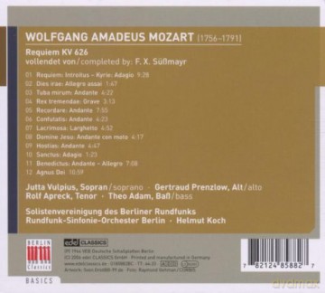 Wolfgang Amadeus Mozart: Requiem [CD]