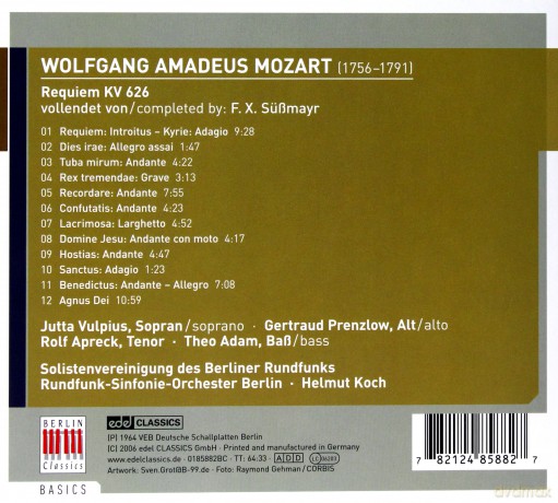 Wolfgang Amadeus Mozart: Requiem [CD]
