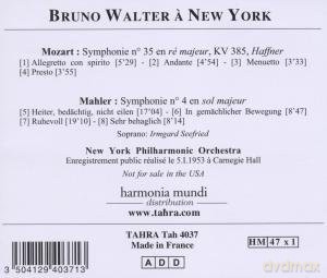 Wolfgang Amadeus Mozart: Bruno Walter A New York [CD]