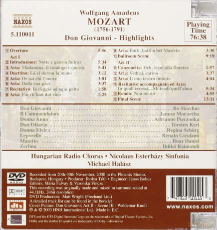 Wolfgang Amadeus Mozart: Don Giovanni Highlights [DVD]