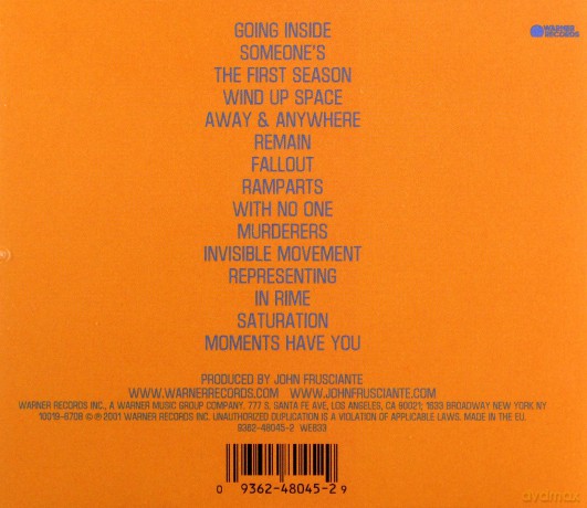 John Frusciante: To Record Only Water For Ten Days [CD]