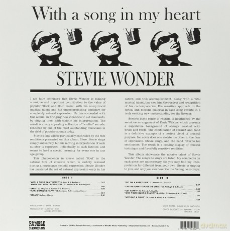 Wonder Stevie: With A Song In My Heart [Winyl]