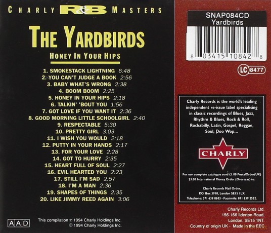 Yardbirds: Honey In Your Hips [CD]