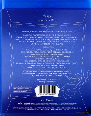 Tarja: Luna Park Luna [Blu-Ray]