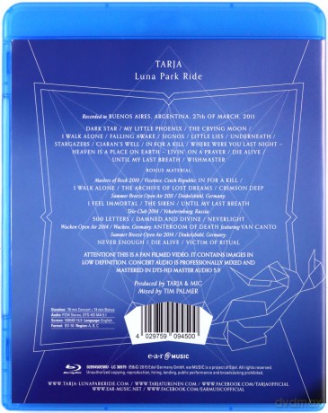 Tarja: Luna Park Luna [Blu-Ray]