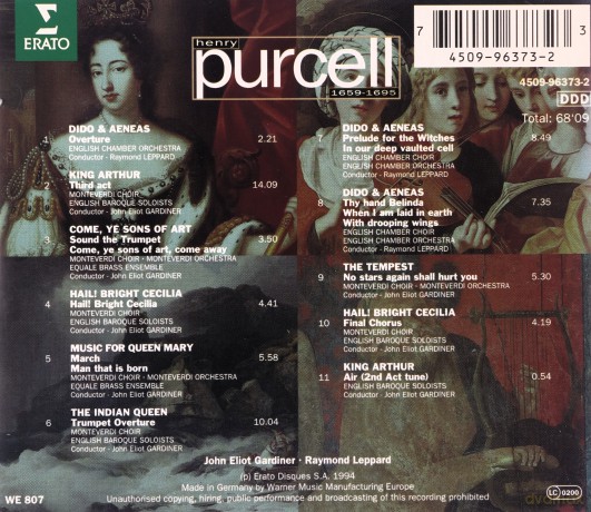 Gardiner: Purcell: Best Of [CD]