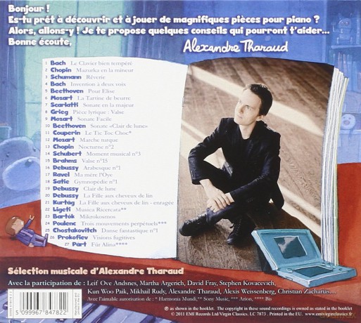 J Apprends Le Piano Avec Alexandre Tharaud [CD]